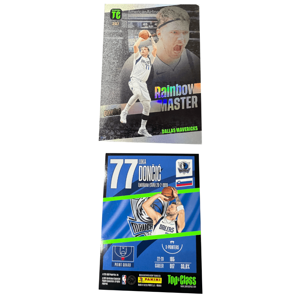 Коллекционные карточки PANINI Dallas Mavericks Коллекция Луки Дончича Рефракция Звезды Карточки РАРНЫЕ Спортивные Карты 1 шт - изображение 4