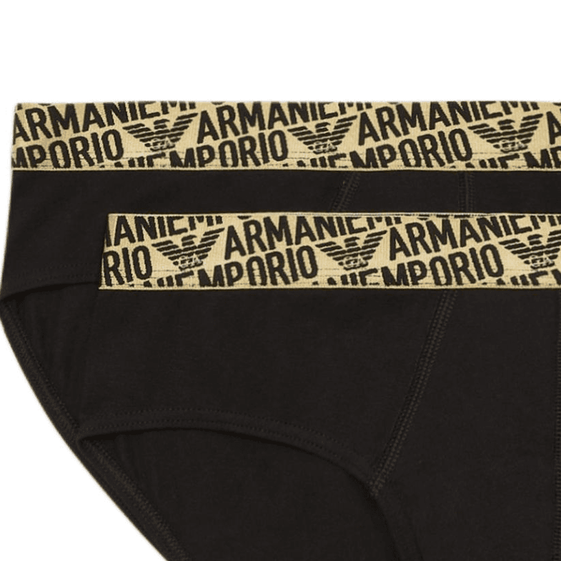 Трусы EMPORIO ARMANI FW24 Трусики-бикини Мужской Черный - изображение 3