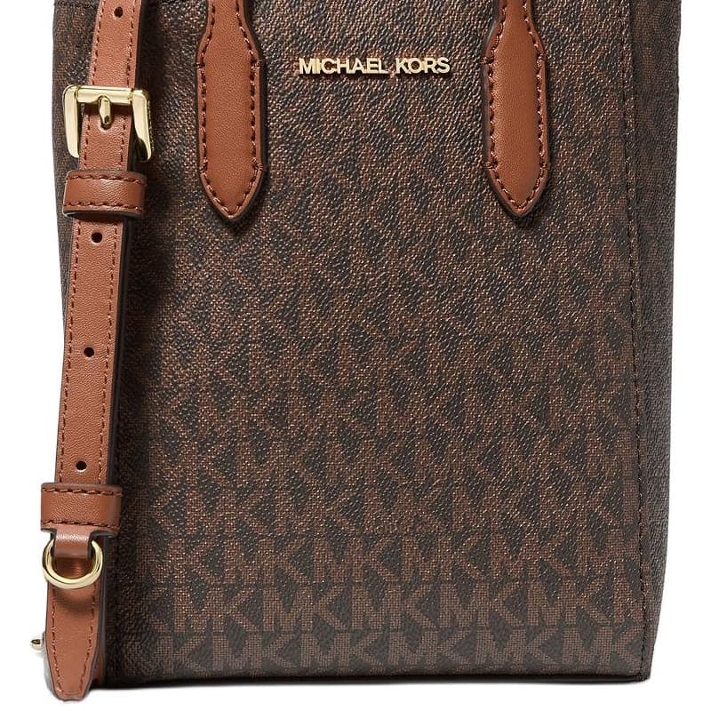 Сумка MICHAEL KORS Холщовая сумка через плечо мини-версия женская темно-коричневая - изображение 5