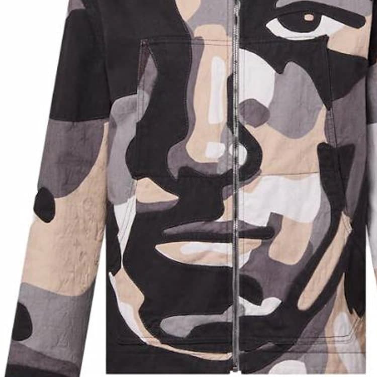 Джинсовая куртка Louis Vuitton FW23 Geometric Portrait Denim Jacket - изображение 5