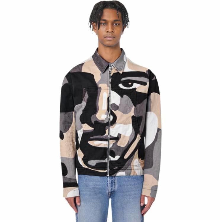 Джинсовая куртка Louis Vuitton FW23 Geometric Portrait Denim Jacket - изображение 3