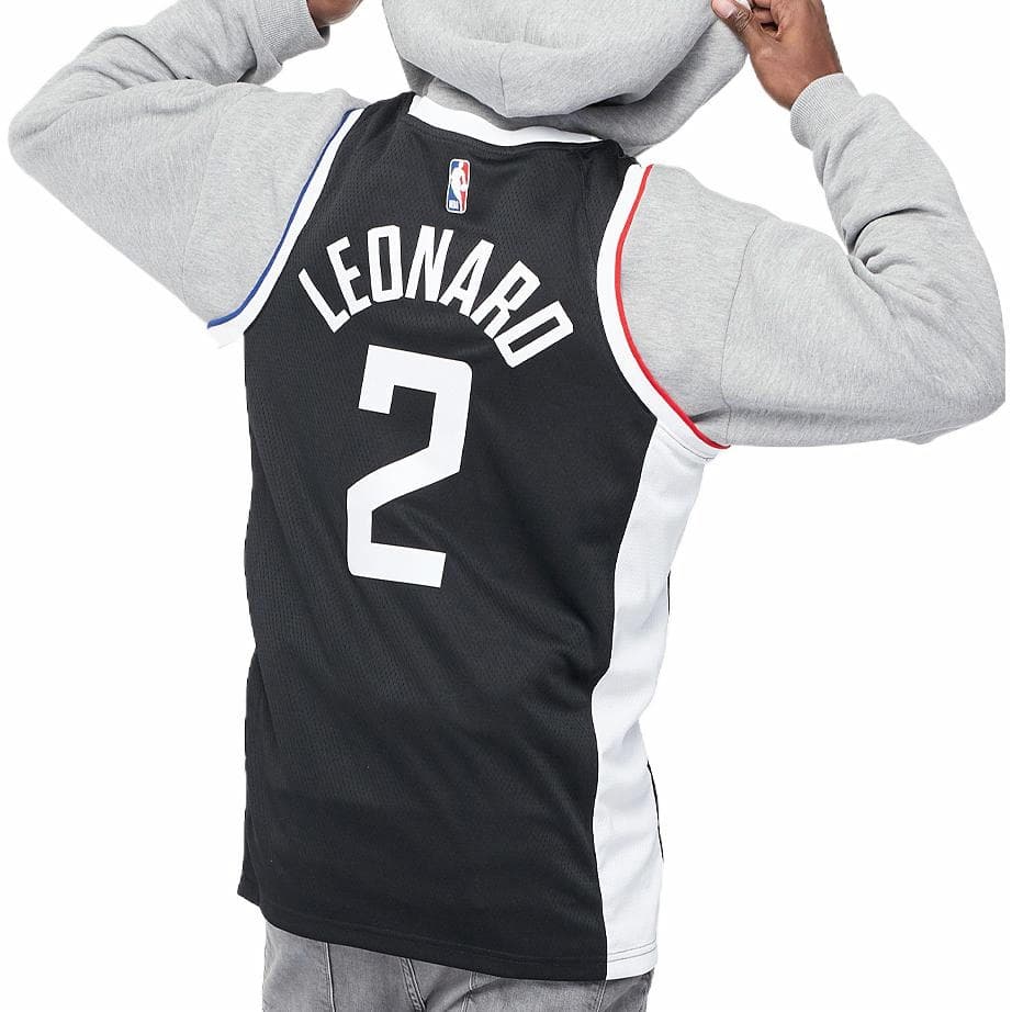 Баскетбольная майка Nike NBA Leonard 2 Fan Edition Jersey Black - изображение 5