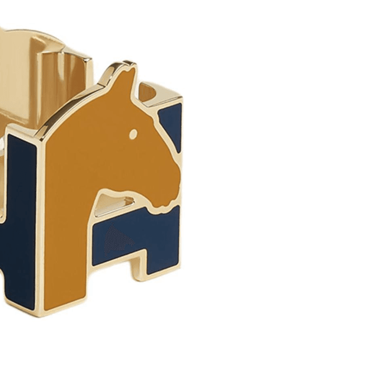 Аксессуар HERMES Cheval Латунь Аксессуары Унисекс Золото - изображение 2