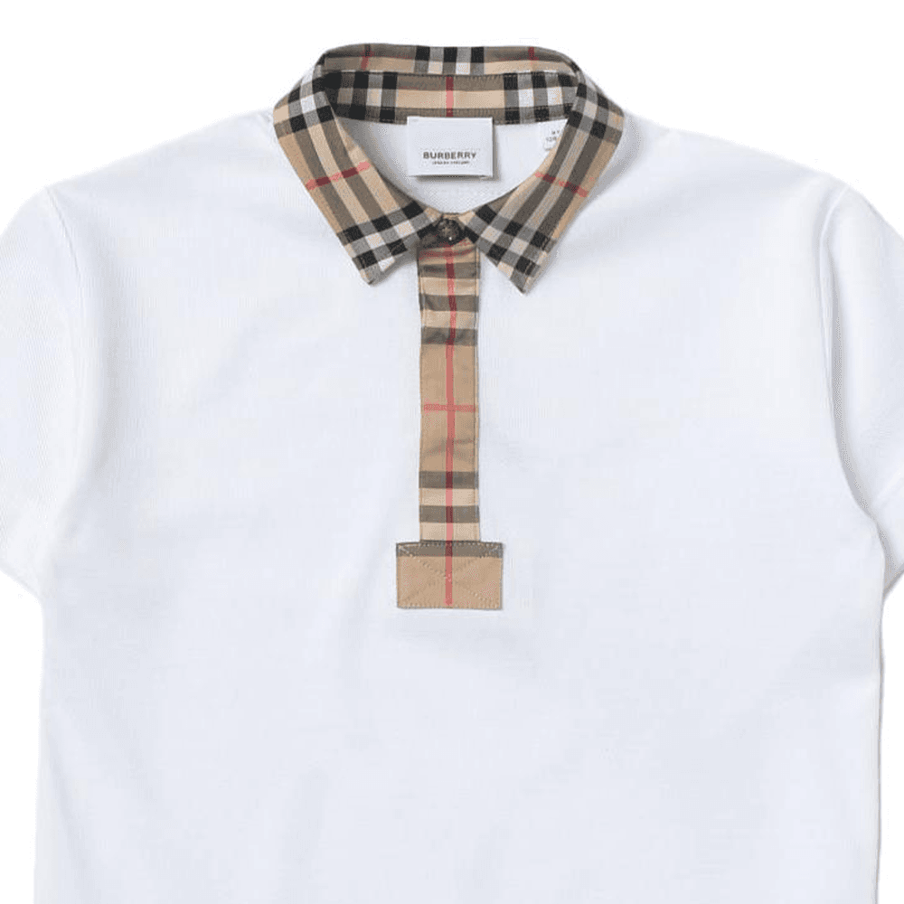 Burberry T-рубашка Белая для младенцев и малышей - изображение 3