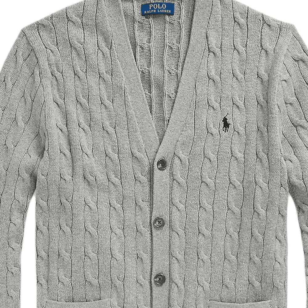 Polo Ralph Lauren FW24 Трикотаж Стандартный Размер Мужской Серый - изображение 5