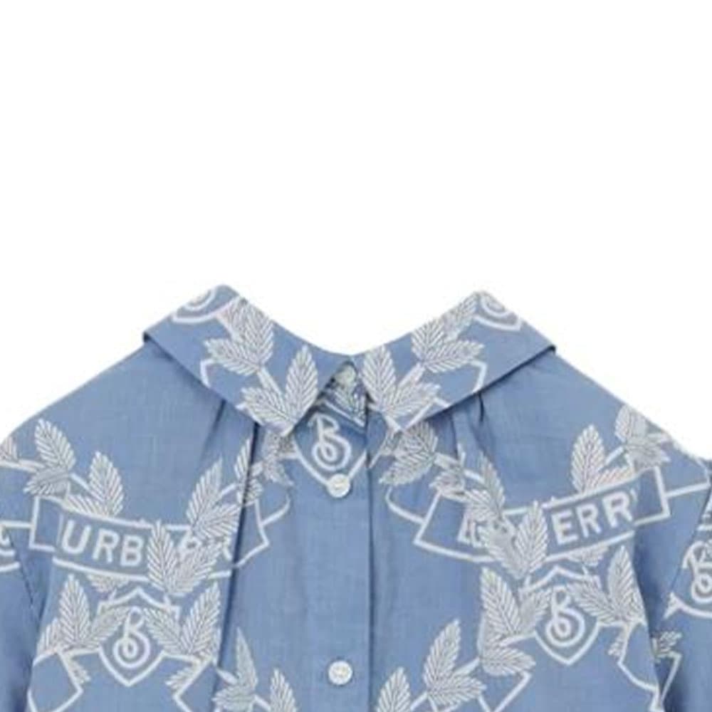 Детская рубашка Burberry SS23 синего цвета - изображение 2