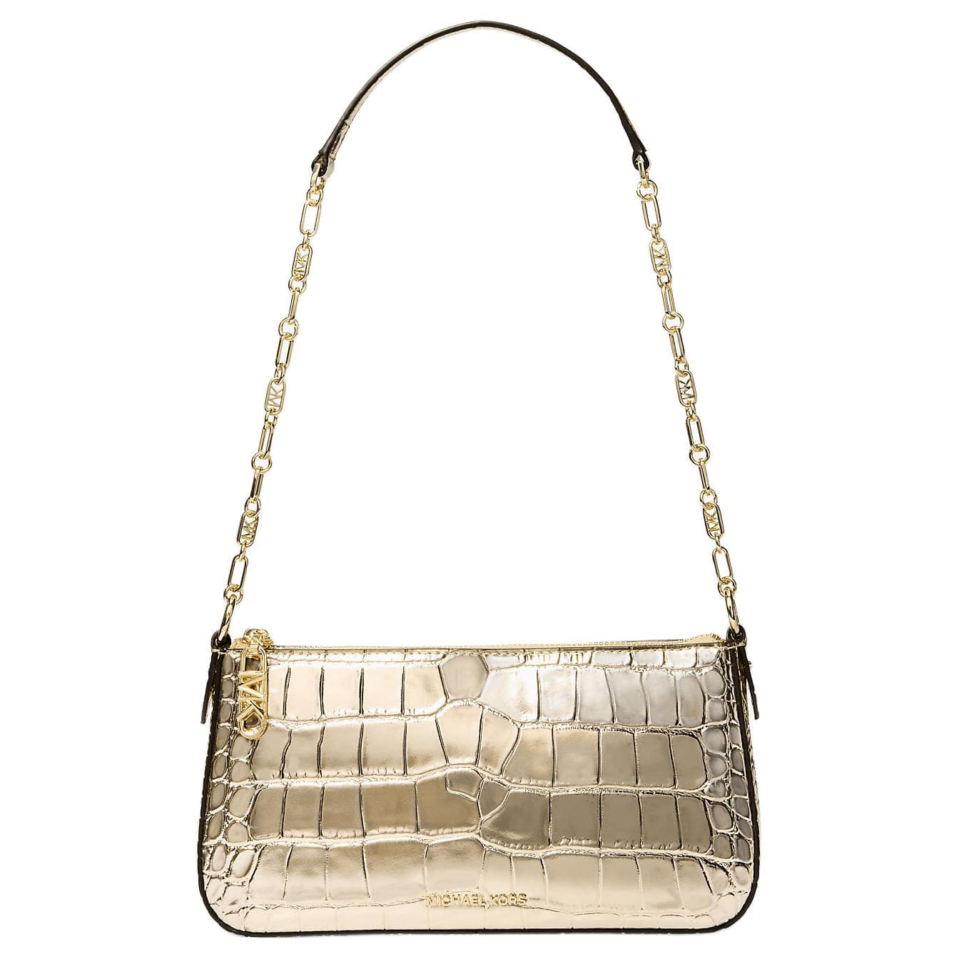 Мини-сумка MICHAEL KORS Empire Кожа Плечевая Сумка Средняя Женская Светло-Золотая - изображение 1