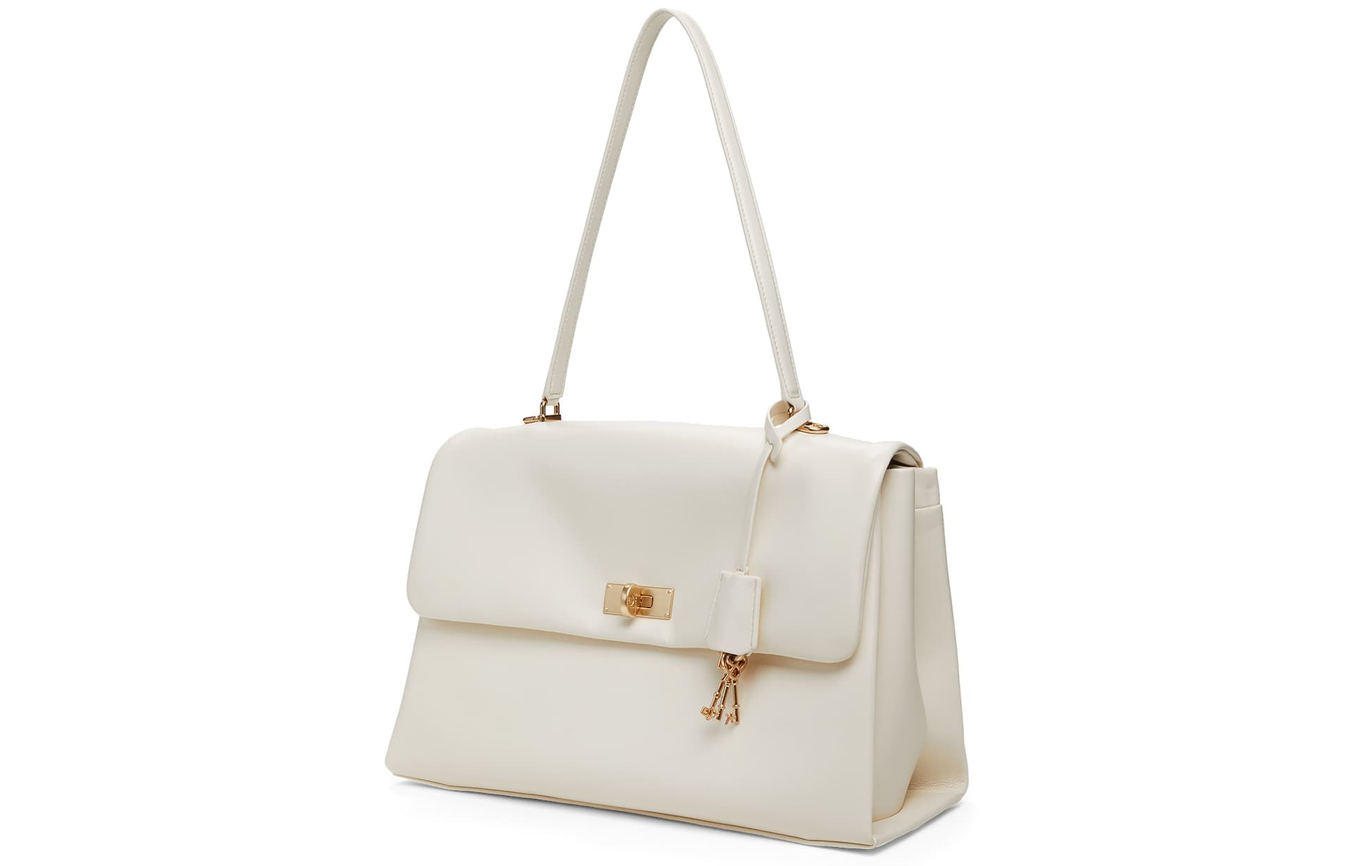 Мини-сумка CHARLES&KEITH Kerry курьерская сумка емкость сумка на плечо брелок включен PU большие женские черный/молочно-белый/пурпурно-красный - изображение 2