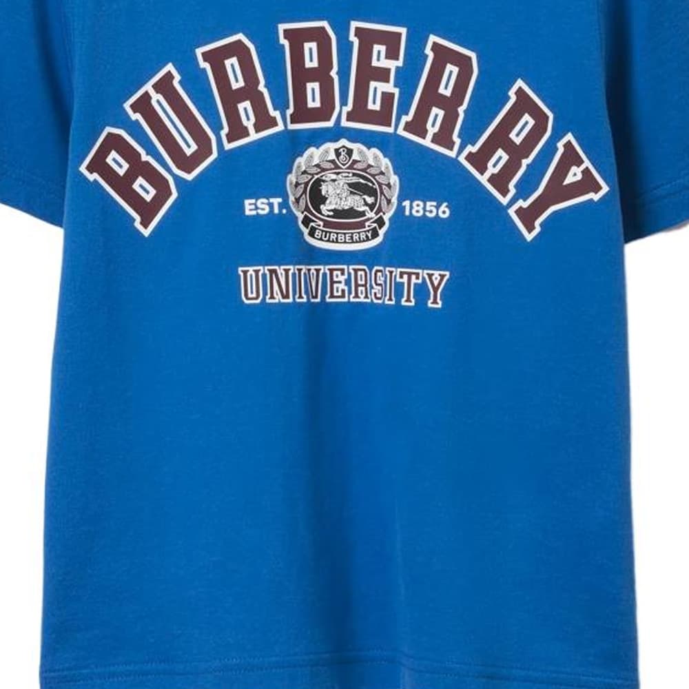 Футболка Burberry Blue Kids T-Shirts Burberry Синие Детские Футболки - изображение 3