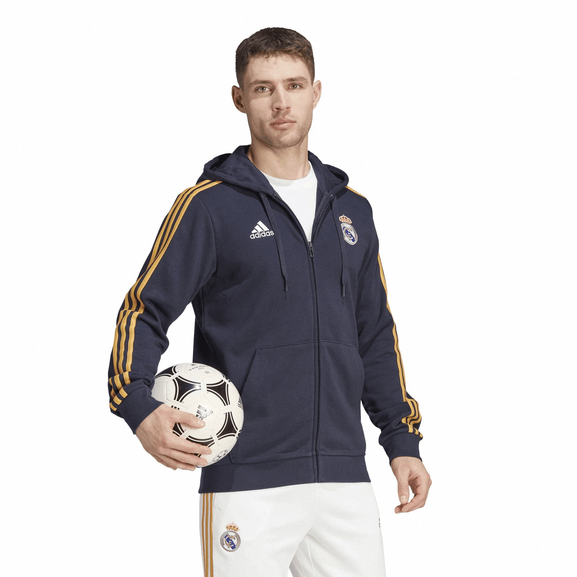 Куртка adidas Logo Hoodie Jacket Legend Ink - изображение 4