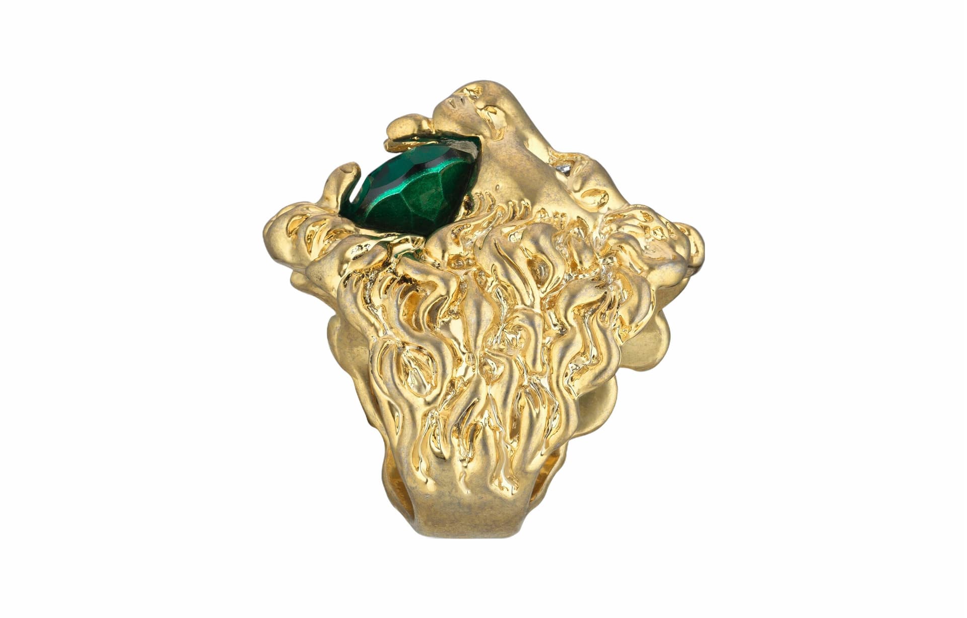 Кольцо GUCCI Crystal Lion Head Ring - изображение 2