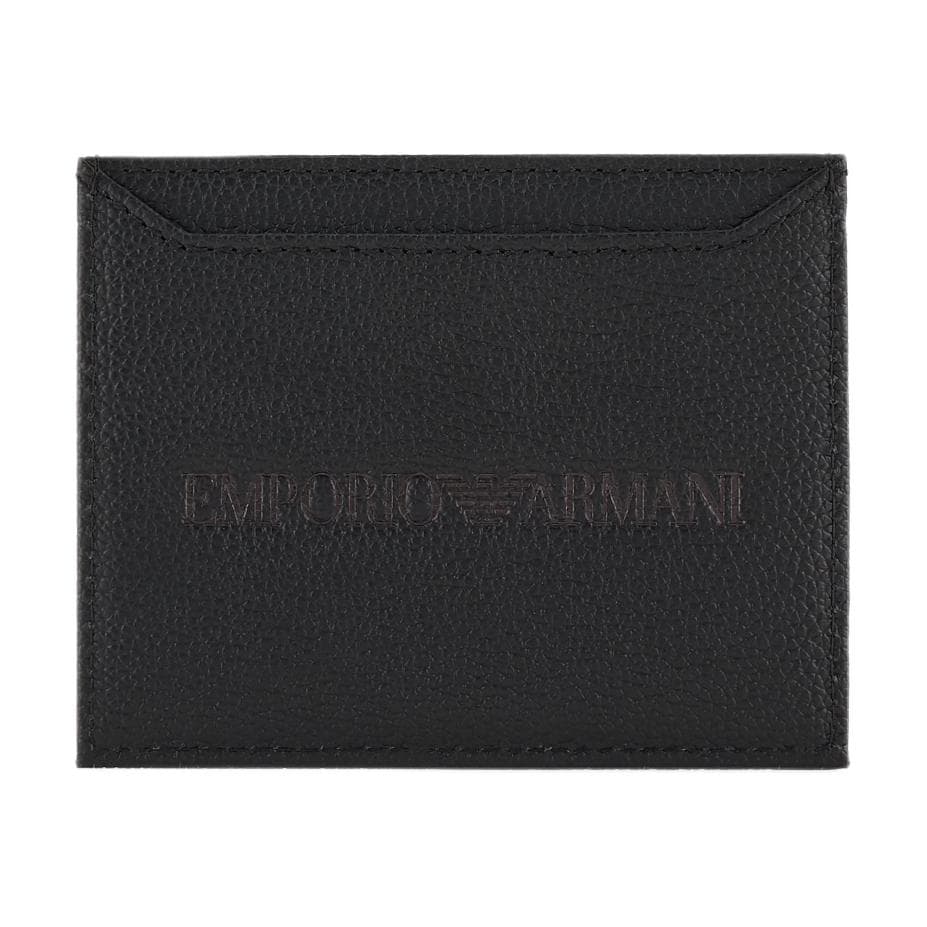 Картхолдер EMPORIO ARMANI Коровья кожа Визитницы Унисекс Черный - изображение 1