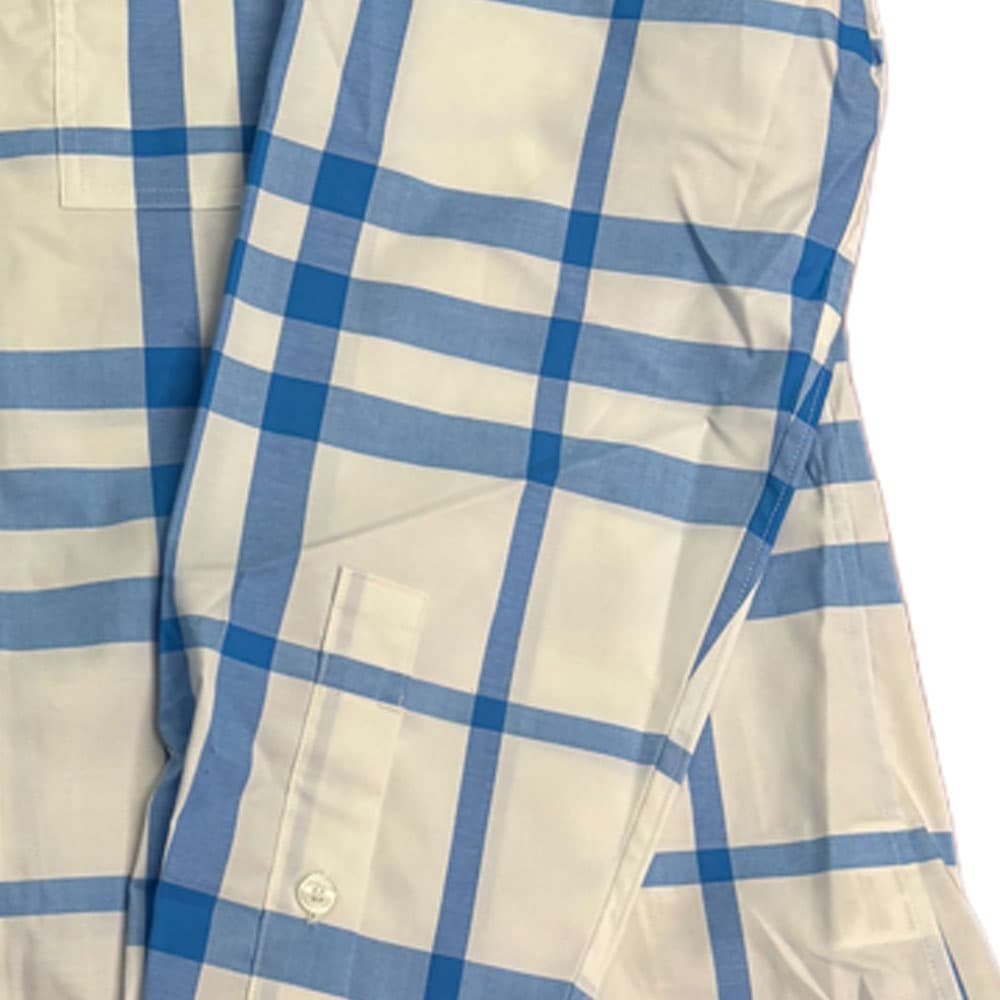 Рубашка Burberry Мужские Синие Рубашки - изображение 2