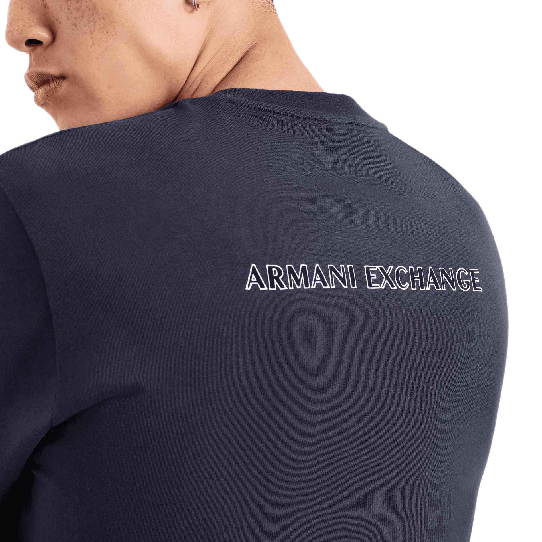 Футболка ARMANI EXCHANGEAE T Рубашка Мужская Морской Синий - изображение 2