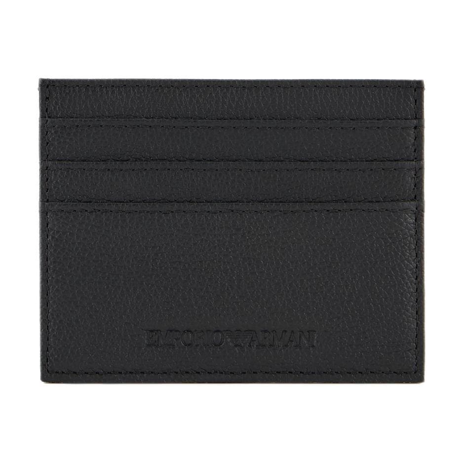 Картхолдер EMPORIO ARMANI Коровья кожа Визитницы Унисекс Черный - изображение 5