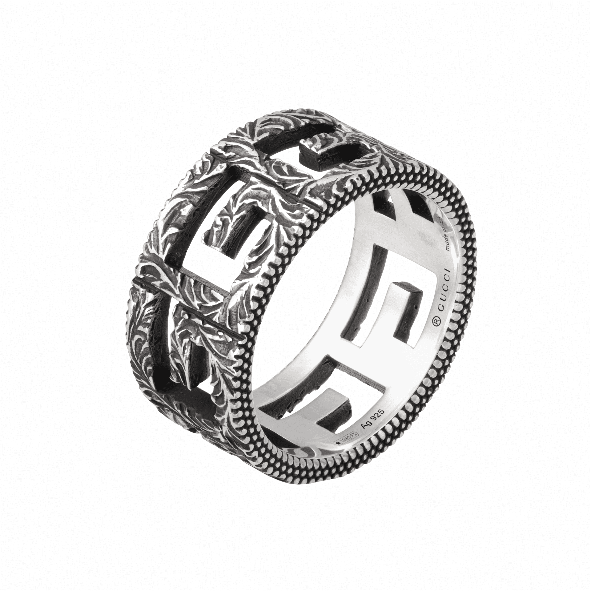 Кольцо Gucci G Cube 925 Silver Ring - изображение 2