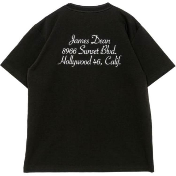 Футболка Sacai совместный бренд James Dean Черный Унисекс T-рубашки - изображение 2