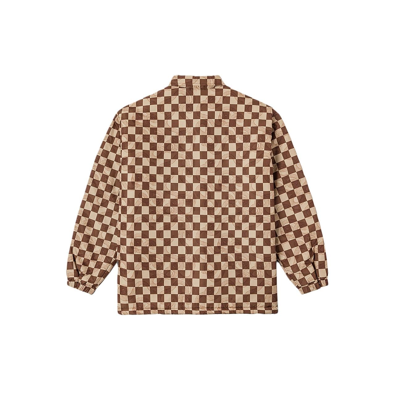 Куртка Vans LT Хлопковый пуховик Унисекс Коричневый Шахматный узор - изображение 2
