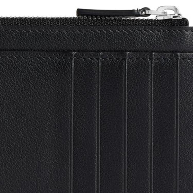 Картхолдер Balenciaga Гладкий Телячья кожа Визитницы Большой Мужской Черный - изображение 6
