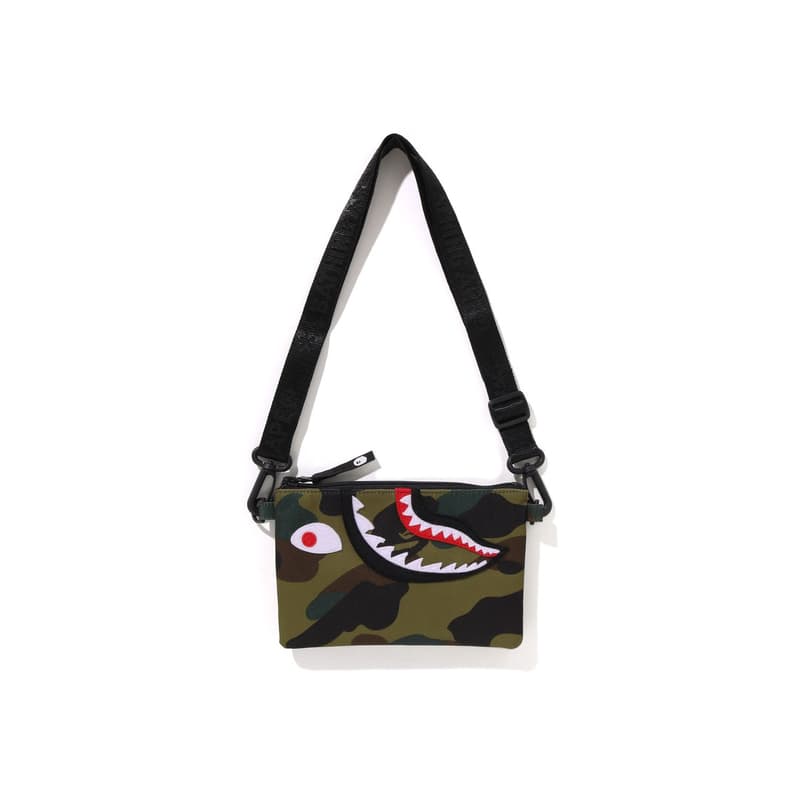 Сумка через плечо A BATHING APE Полиэстеровая ткань Сумка через плечо Детская Зеленая Желтая - изображение 1