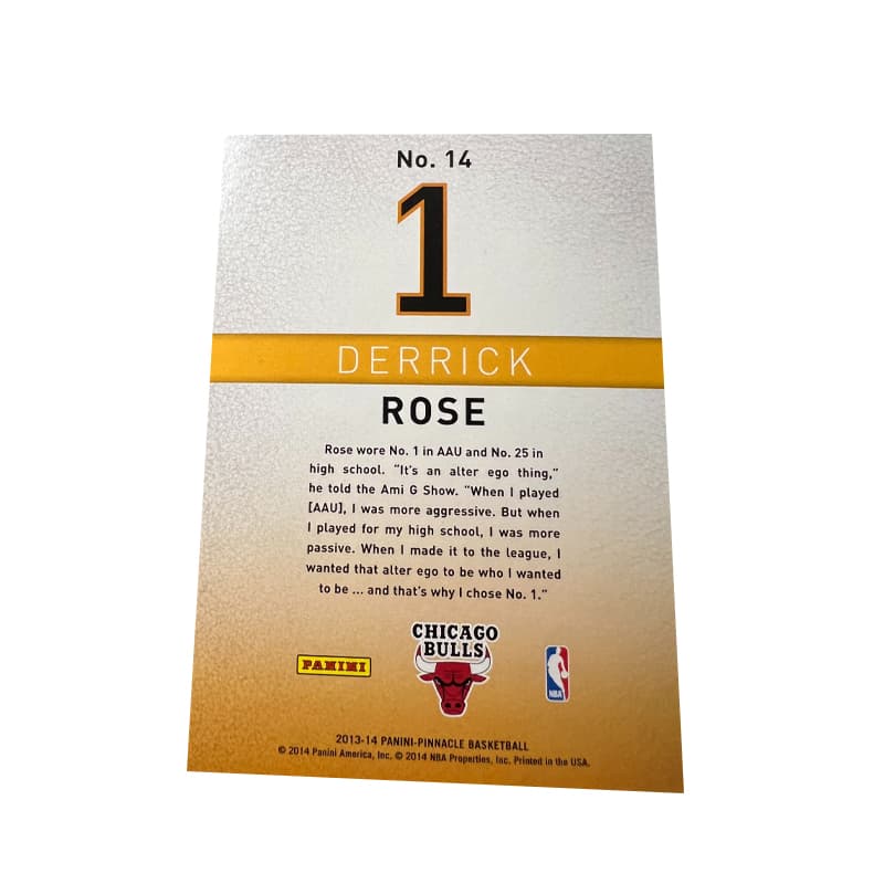Коллекционные карточки PANINI x Chicago Bulls Derrick Rose The Windy City Assassin Peak Series Premium Star Card Rare Sports Card Single - изображение 2