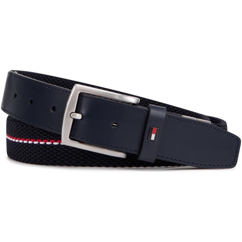 Ремень Tommy Hilfiger Ремни из спилочной коровьей кожи Мужской 3,5 см - изображение 3