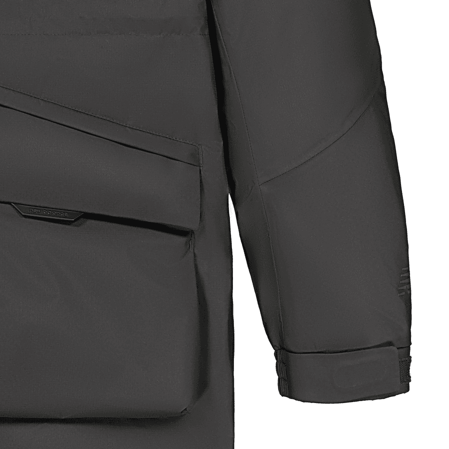 Зимняя куртка New Balance FW24 Dermiza Пуховик Унисекс Темно-Серый - изображение 3