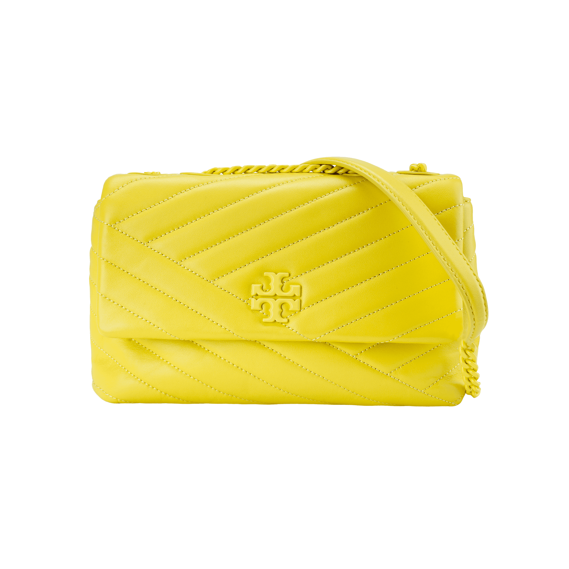 Сумка через плечо Tory Burch Kira Chevron Crossbody Yellow - изображение 1