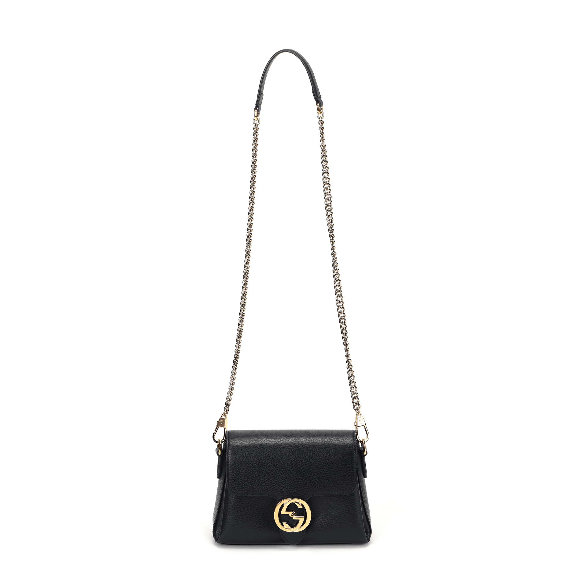 Мини-сумка Gucci Mini Black Leather Bag - изображение 1