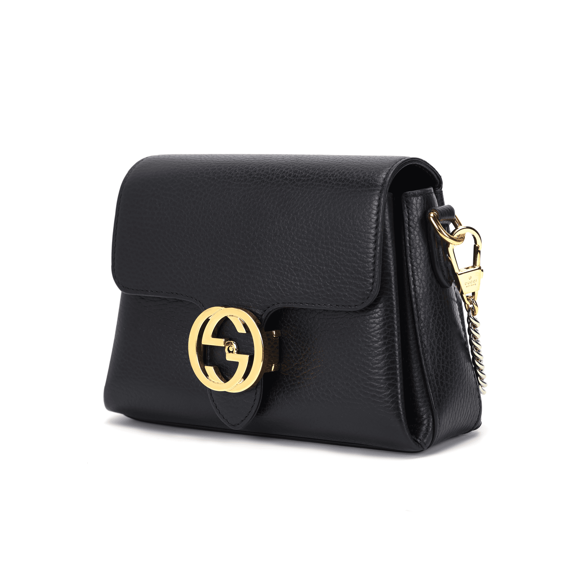 Мини-сумка Gucci Mini Black Leather Bag - изображение 2
