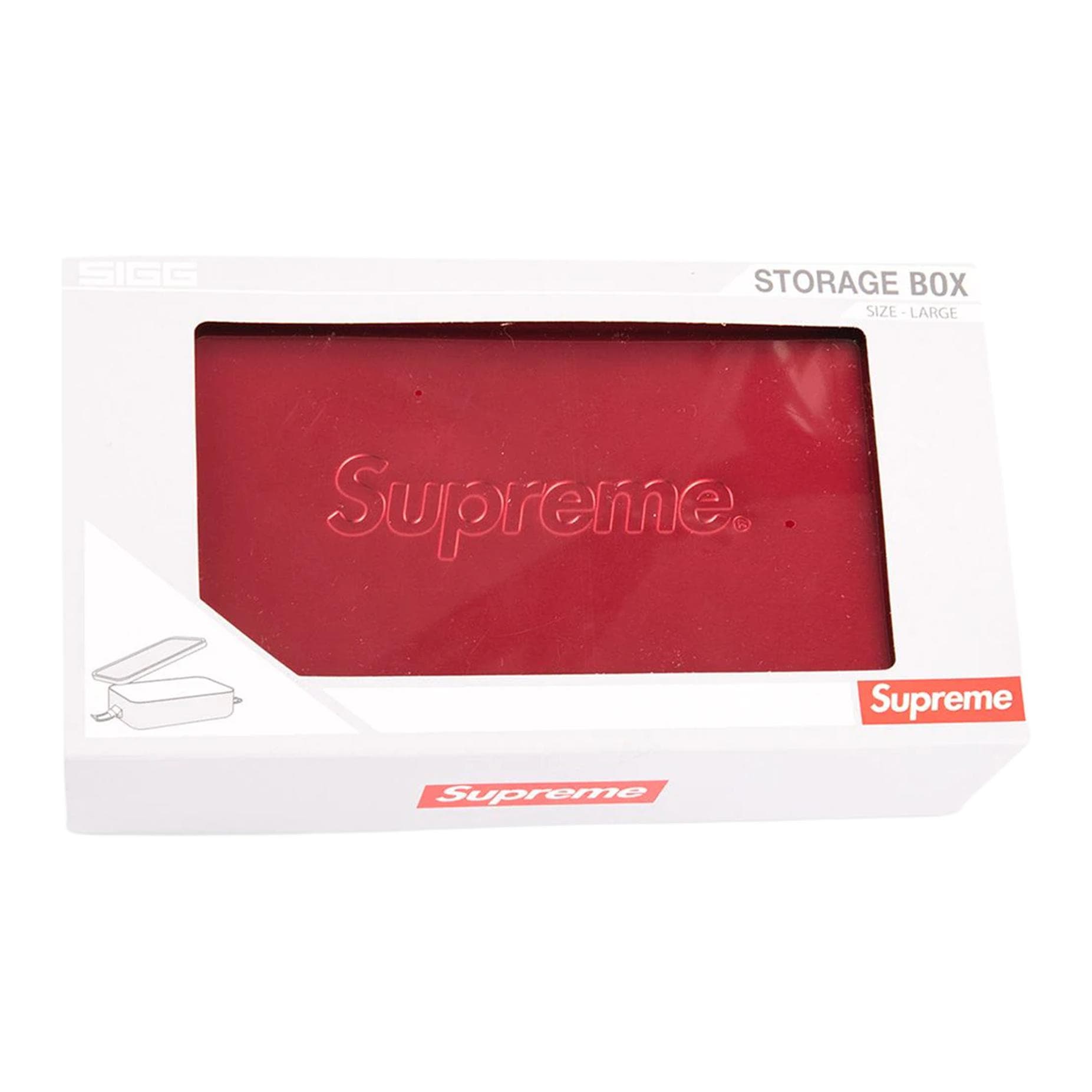 Коробка для хранения supreme Металл Органайзеры Большой Мужской Красный - изображение 1