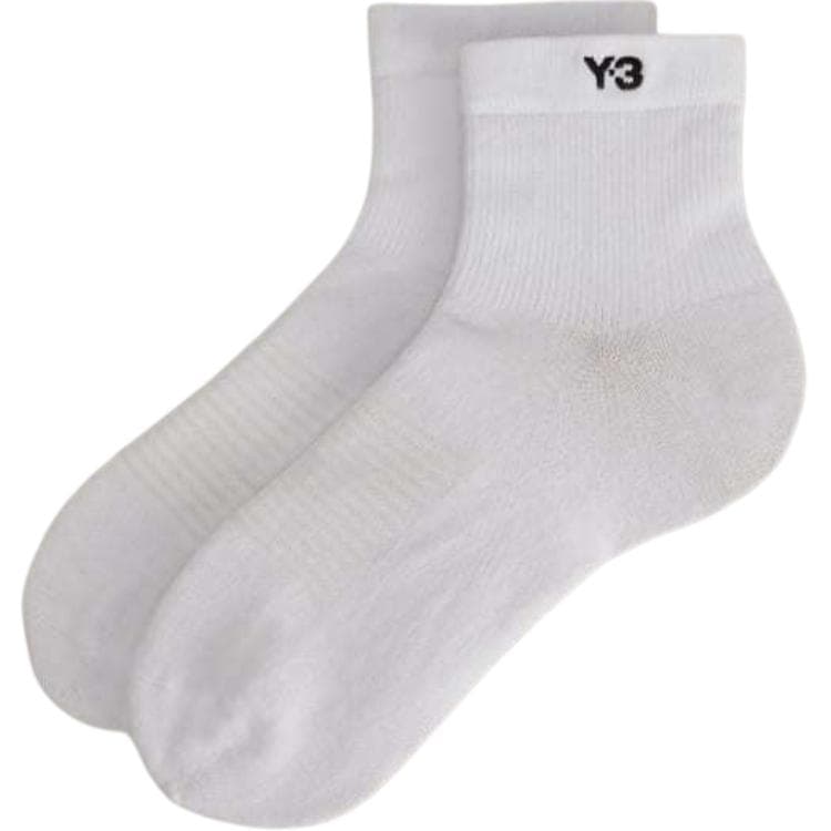 Y-3 Однотонный Принт с логотипом Вязаные носки Унисекс 1 пара Белый - изображение 1