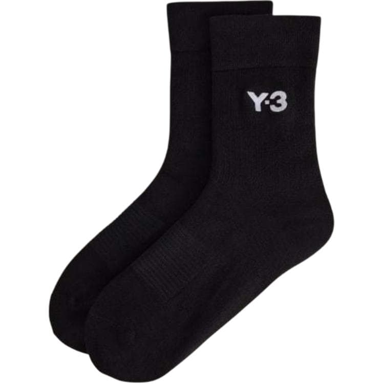 Носки Y 3 Носки Crew Унисекс 1 Пачка Черные - изображение 1