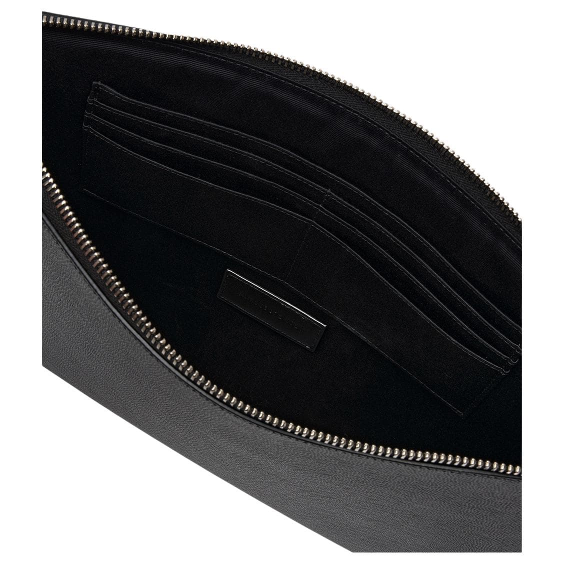 Сумка Saint Laurent YSL Black Leather Clutch - изображение 5