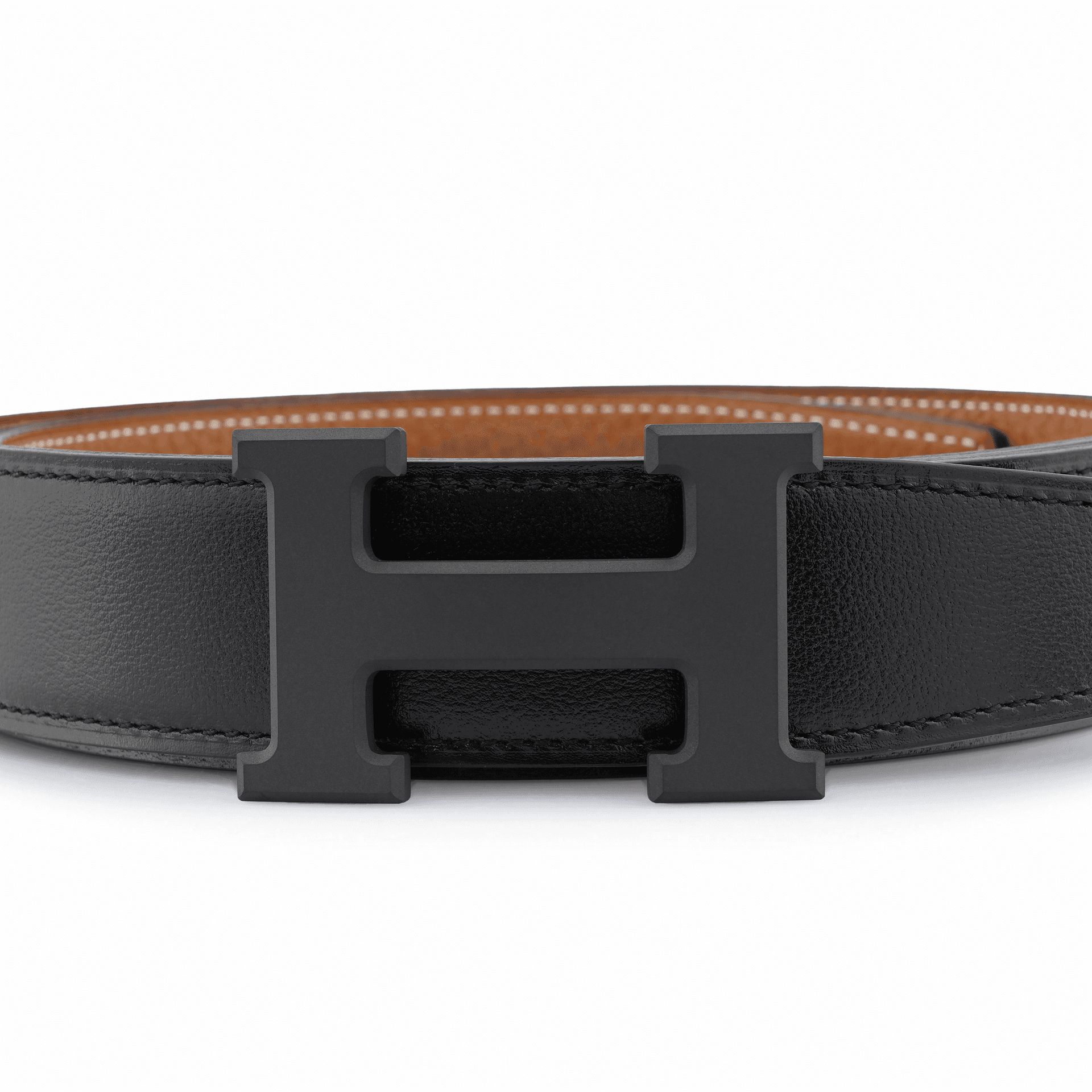 Ремень Hermes Togo Reversible Belt Black Gold 3.2cm - изображение 4