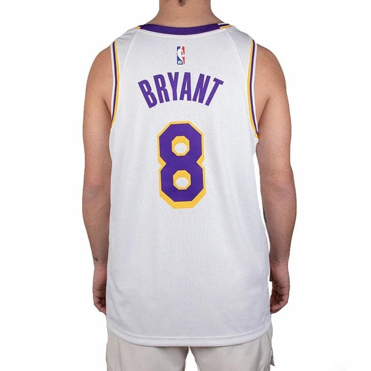 Баскетбольная майка Nike NBA Lakers Kobe 8 Jersey White - изображение 4