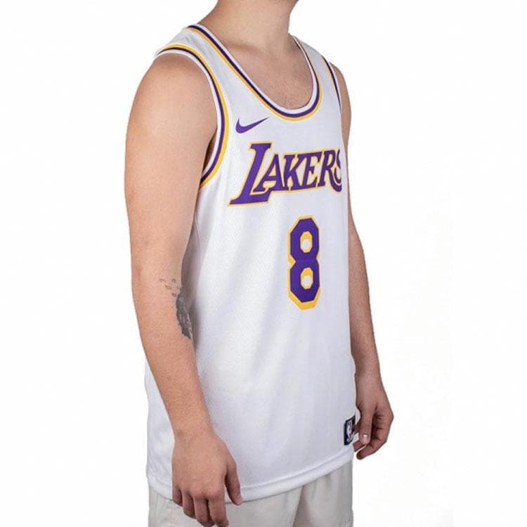 Баскетбольная майка Nike NBA Lakers Kobe 8 Jersey White - изображение 5