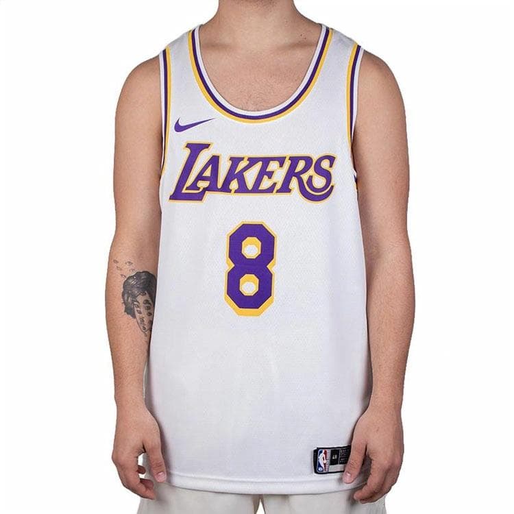 Баскетбольная майка Nike NBA Lakers Kobe 8 Jersey White - изображение 3