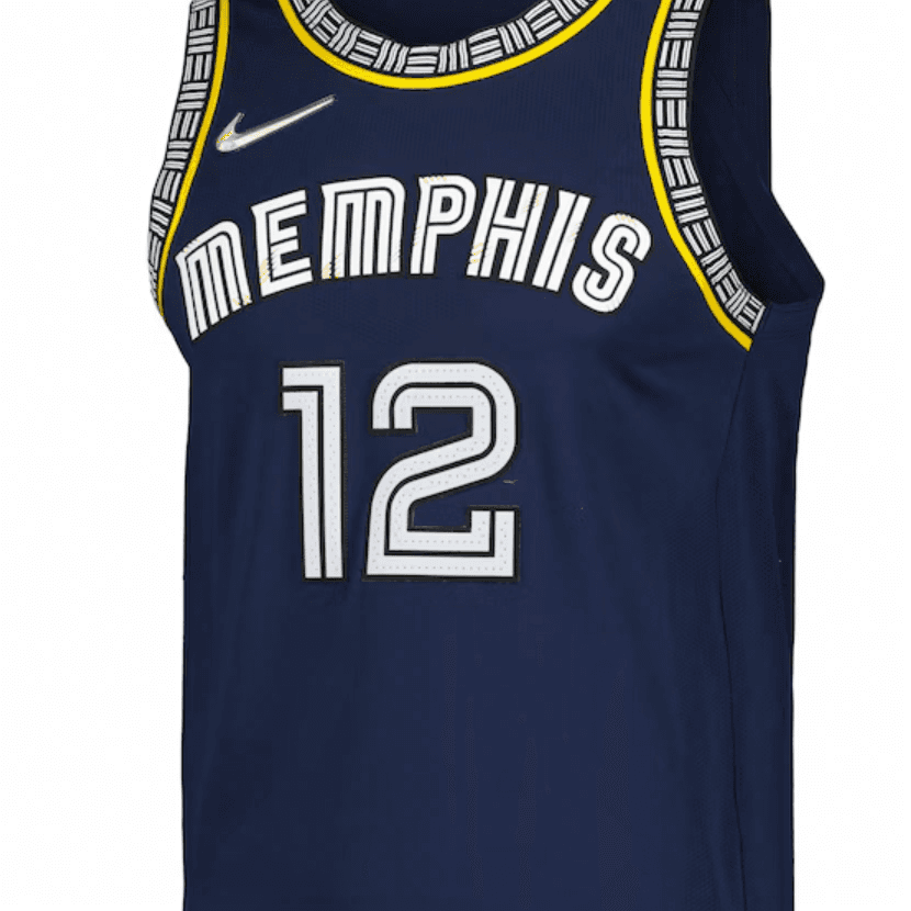 Nike Ja Morant Memphis Grizzlies Jersey Navy - изображение 3