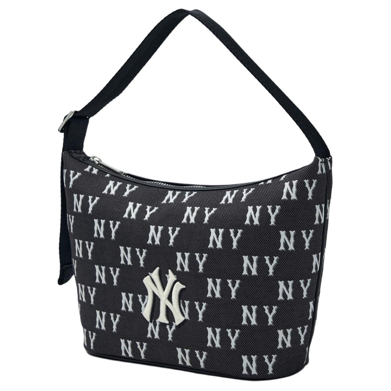 Мини-сумка MLB Monogram Нью-Йорк Янкис Полиэфирное волокно Сумка на плечо Бродяга Квадратная сумка Сумки через плечо Унисекс Черный - изображение 2