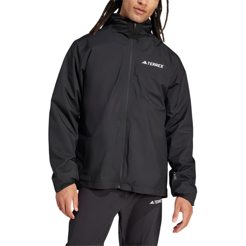 Куртка Adidas TERRE Куртки и Пальто Мужские Черный Угольный Черный - изображение 2