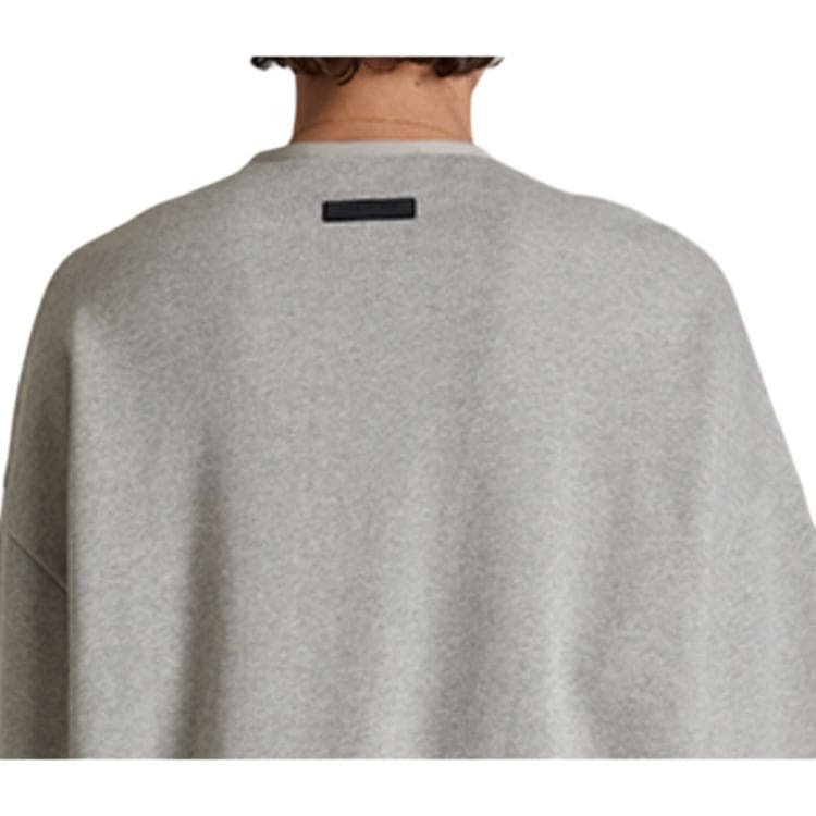 Худи Fear of God Essentials SS24 Crewneck Sweater Dark Heather Oatmeal - изображение 4