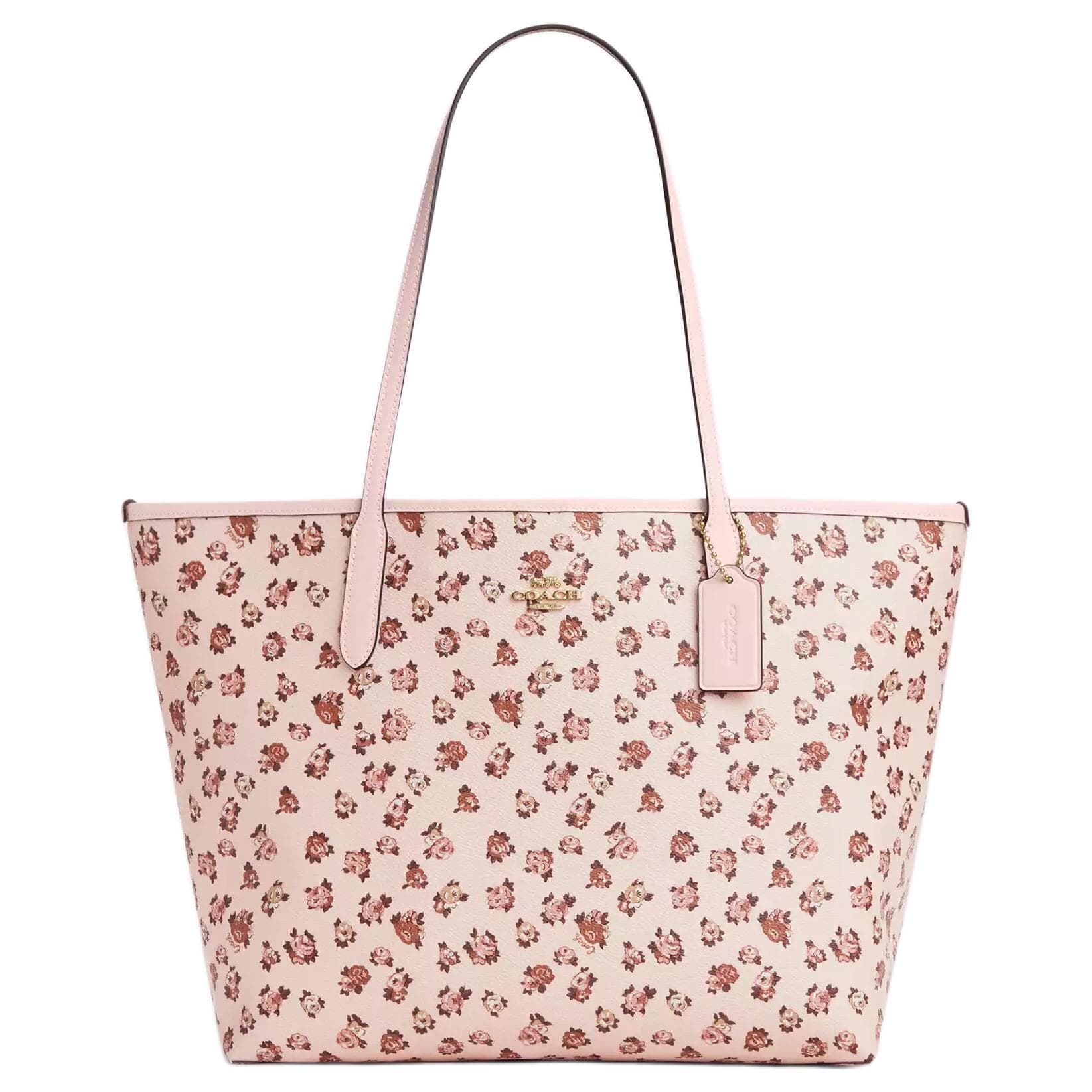 Мини-сумка COACH Городская Сумка Tote из Покрытого Холста Сумка для покупок Сумка через плечо Большая Женская - изображение 1