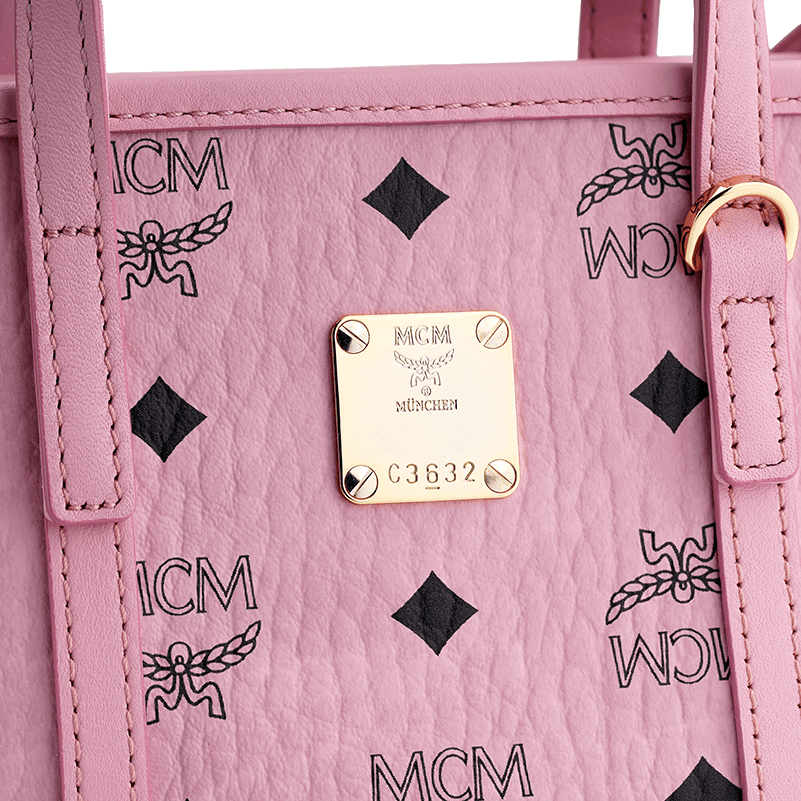 Сумка MCM TONI Искусственная кожа с коровьей кожей сумка-тоут сумка для покупок сумка экстра мини женская персиково-розовая - изображение 5