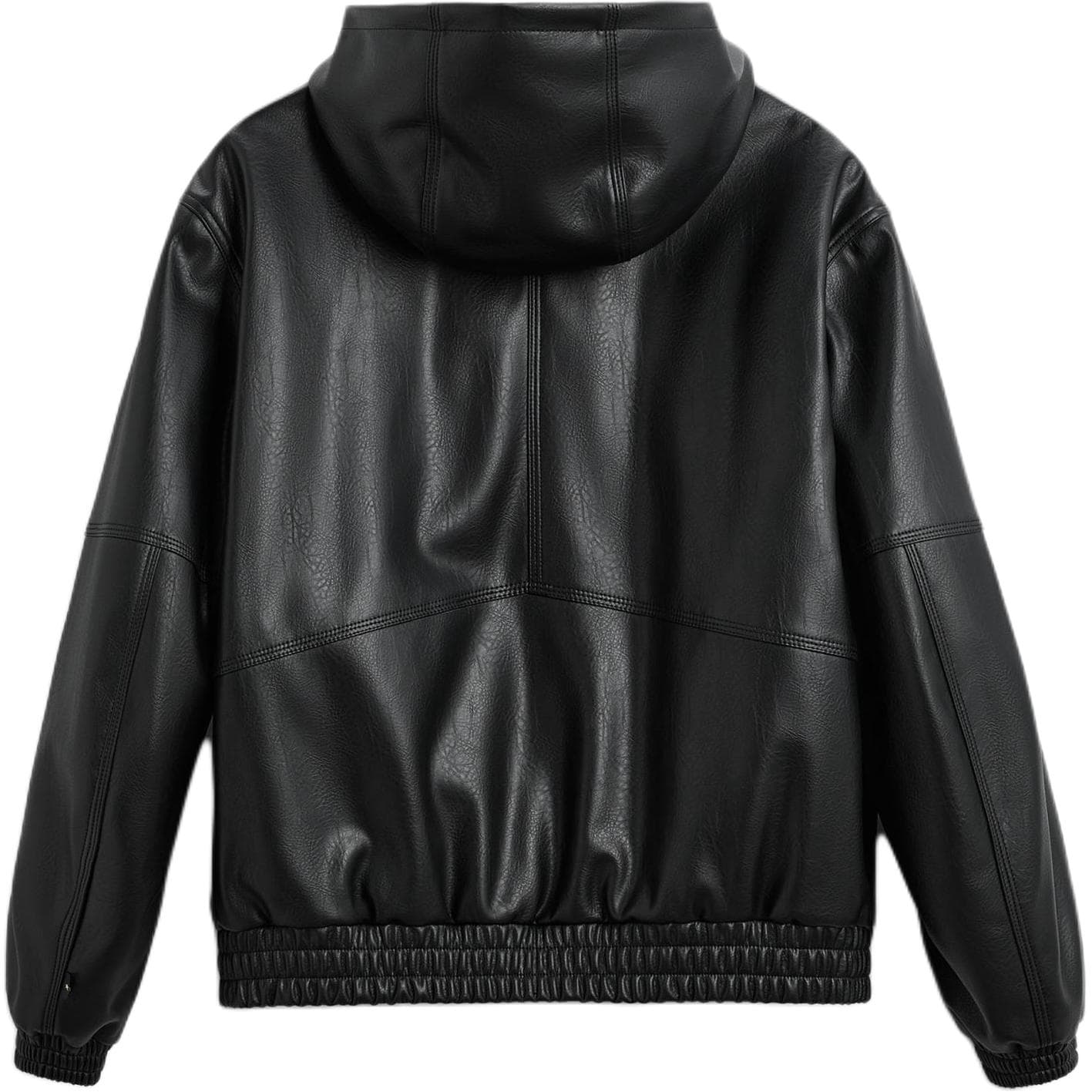 Кожаная куртки ZARA FW24 Кожаная Куртка Мужская Черная - изображение 2