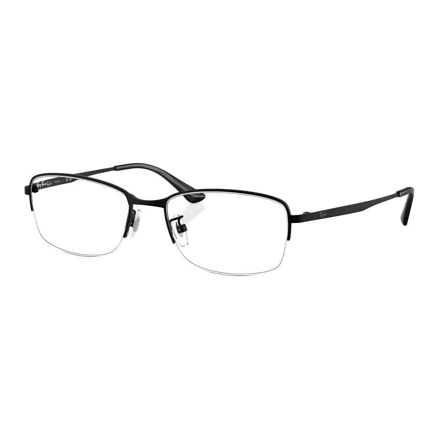 Оправа RayBan Титановый сплав Прямоугольные Оправы для очков Женские Черные - изображение 1