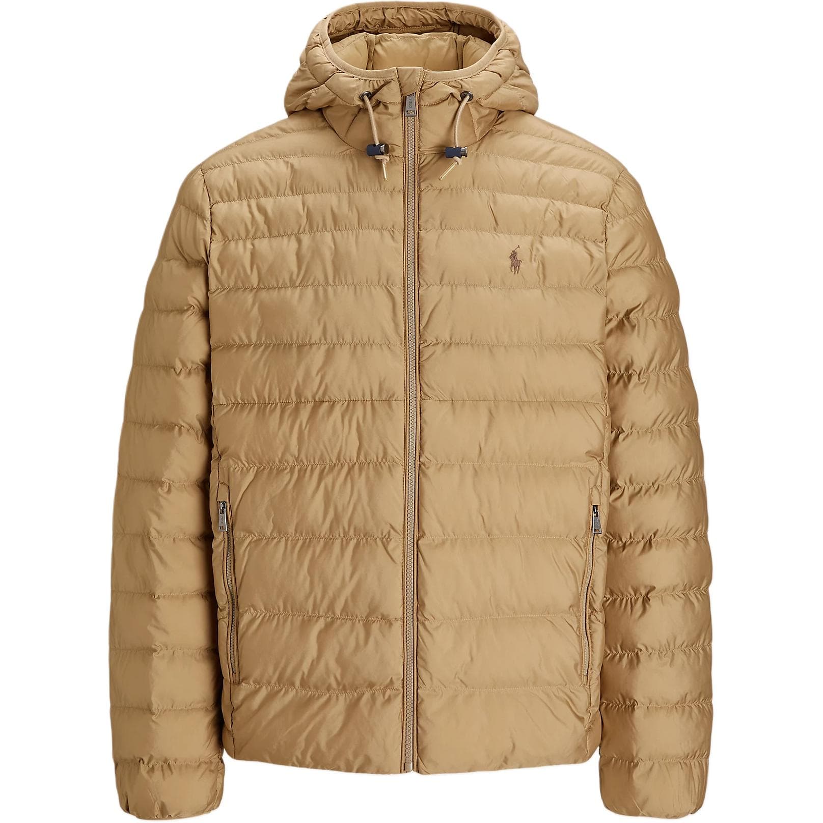 Зимняя куртка пуховик Polo Ralph Lauren Хлопковый пуховик мужской хаки - изображение 1