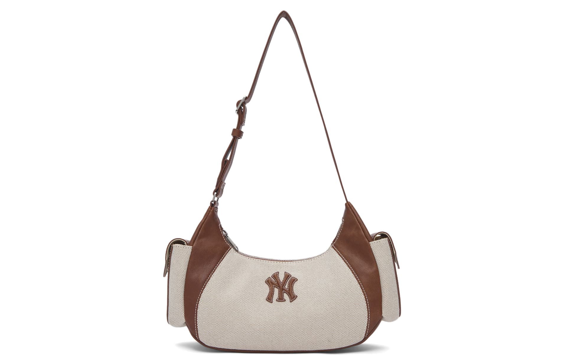 Мини-сумка MLB New York Yankees Хлопковое волокно MLB Moon Toast Сумка Сумка через плечо Большая Унисекс Экрю - изображение 1