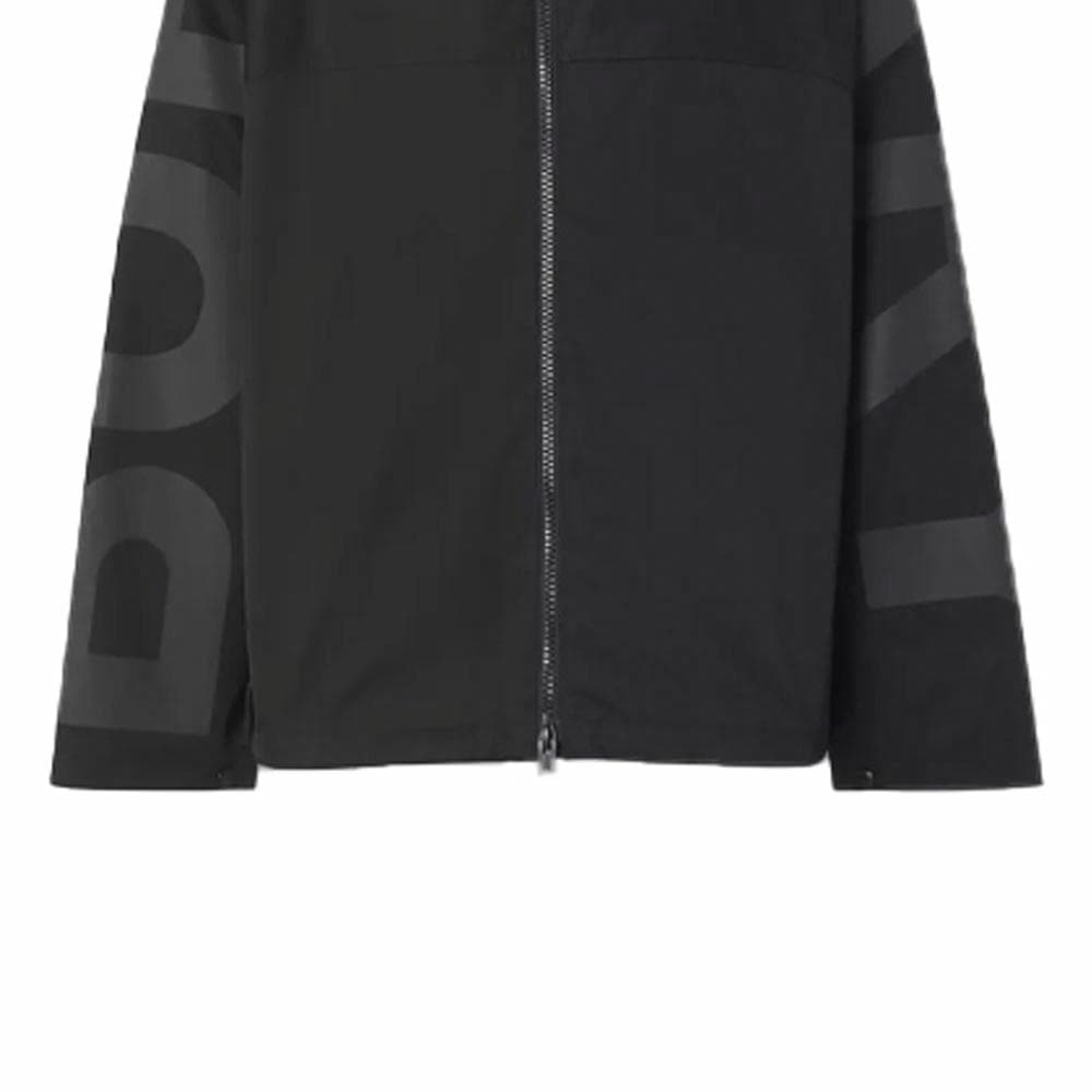 Куртка Burberry Letter Print Hoodie Jacket Black - изображение 6