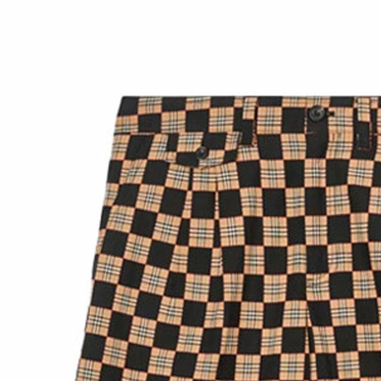 Шорты Burberry Chequer Cotton Jacquard Tailored Shorts - изображение 6